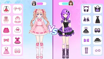 Anime Dress Up - free online Strategy game at Jefbye