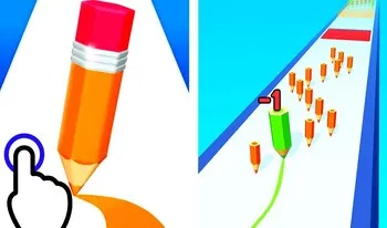 Color Pencil Run - free online Strategy game at Jefbye